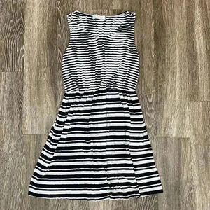 Womens Kelly Renee Black and White Stripe Dress - M
